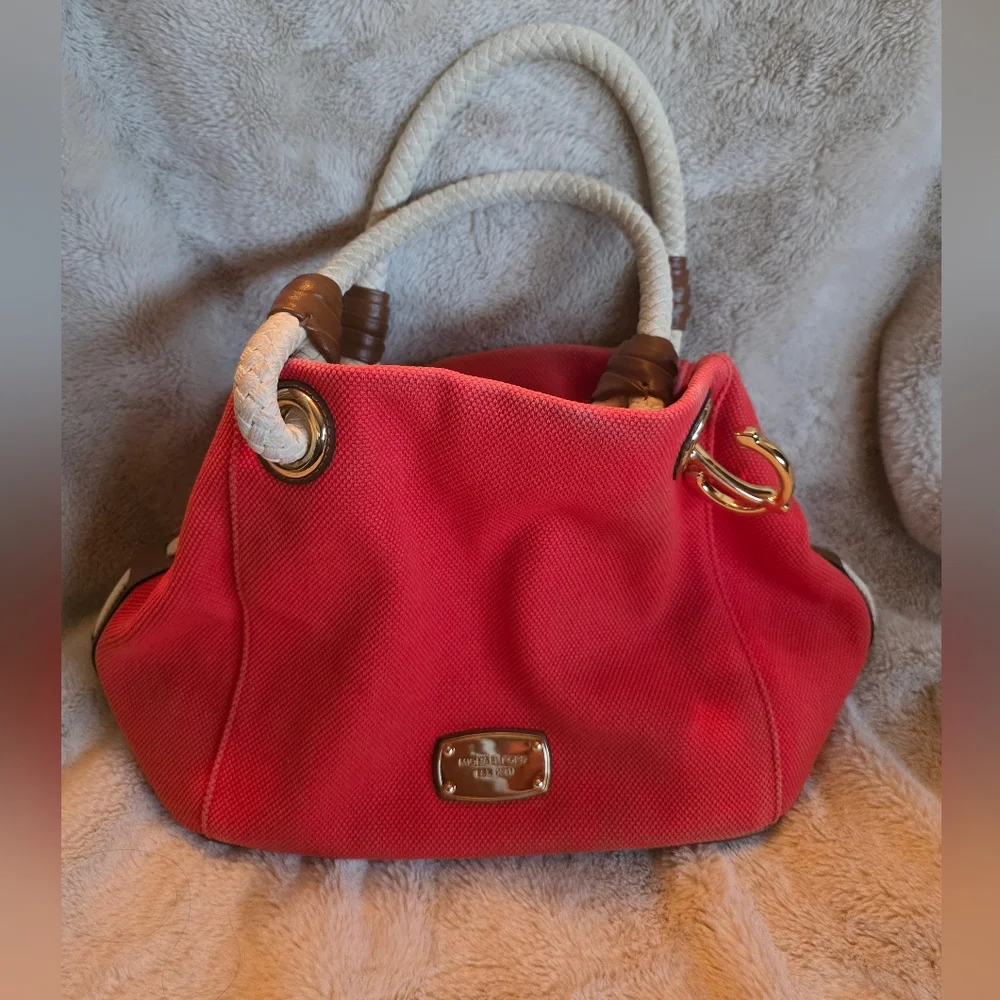 MICHAEL KORS | Marina Tangerine Anchor Tote - Picture 13 of 14